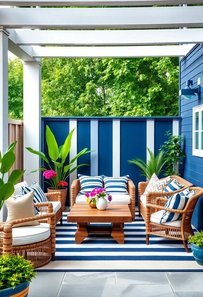 Nautical Navy for Summer: Use deep navy combined⁢ with white​ stripes or anchors to evoke a coastal summer⁣ atmosphere