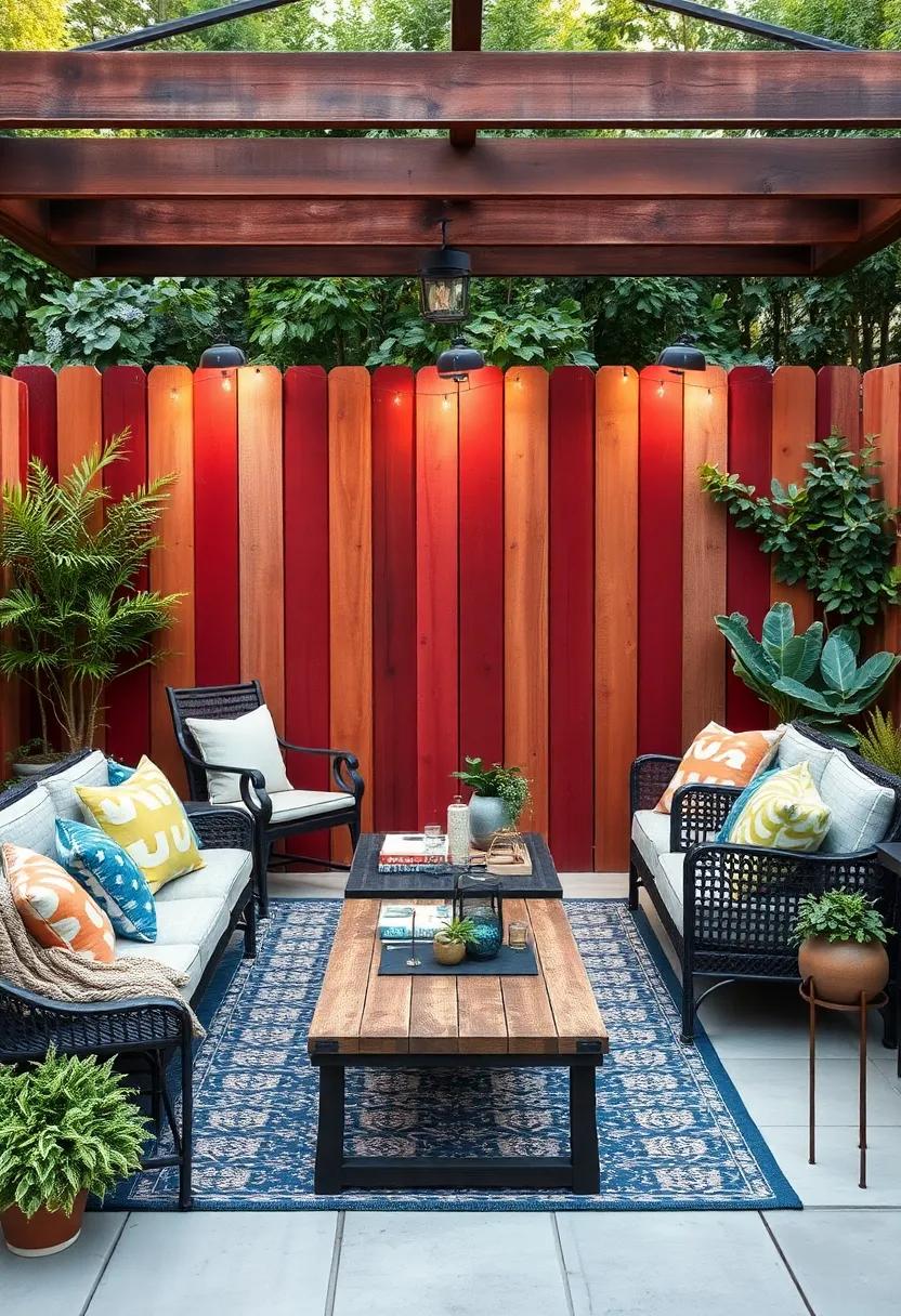 rustic Charm: Choose earthy reds and browns with a distressed finish to bring a rustic,⁣ timeless‌ feel to your fence