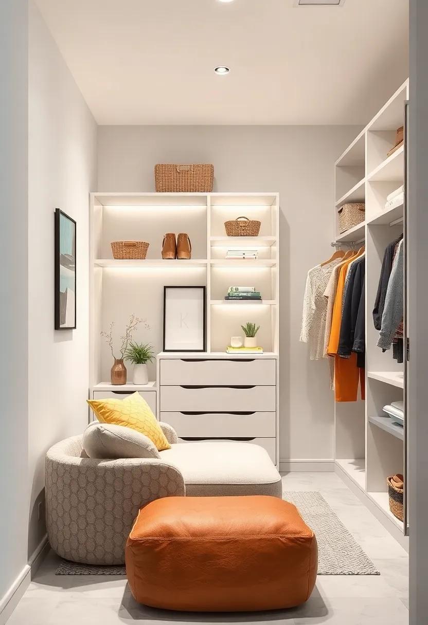 Designate a seasonal rotation system using clear garment bags to keep your closet clutter-free