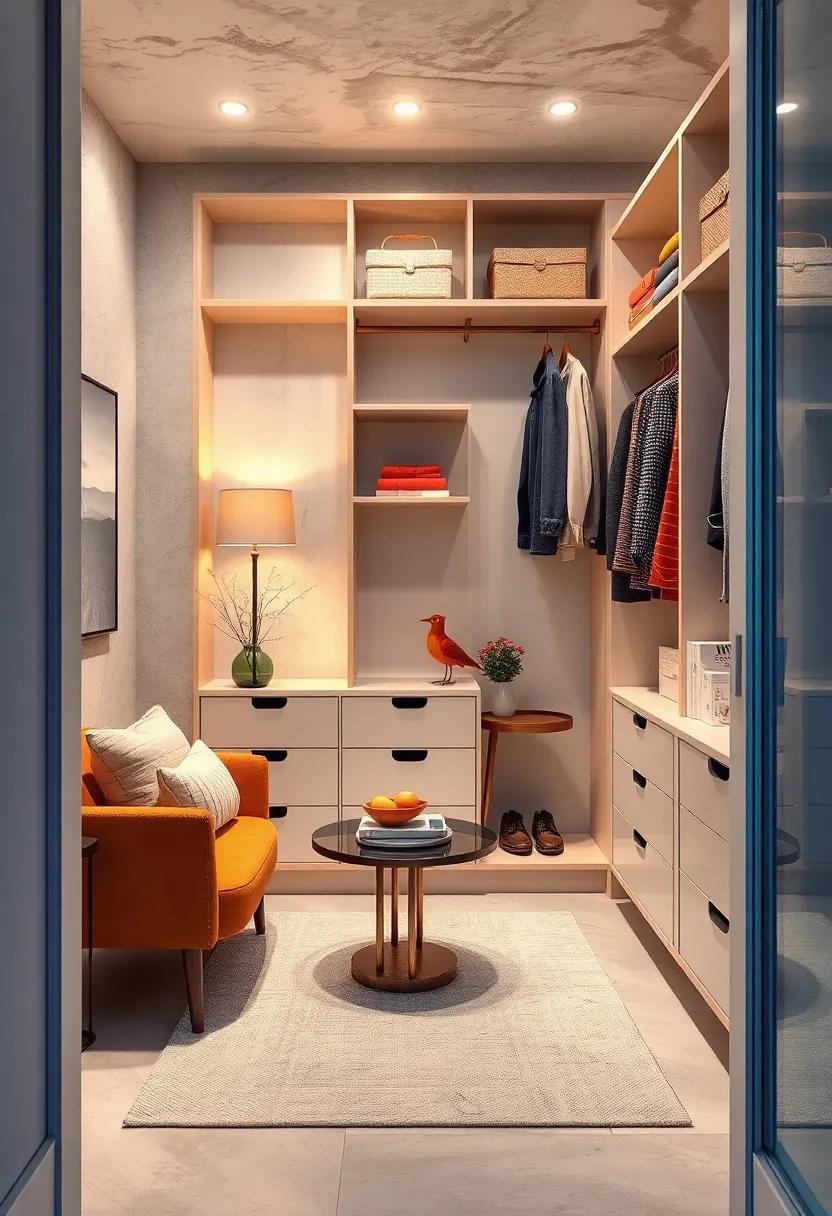 Use tension rods inside cubbies to create dividers for scarves, ties, and smaller items