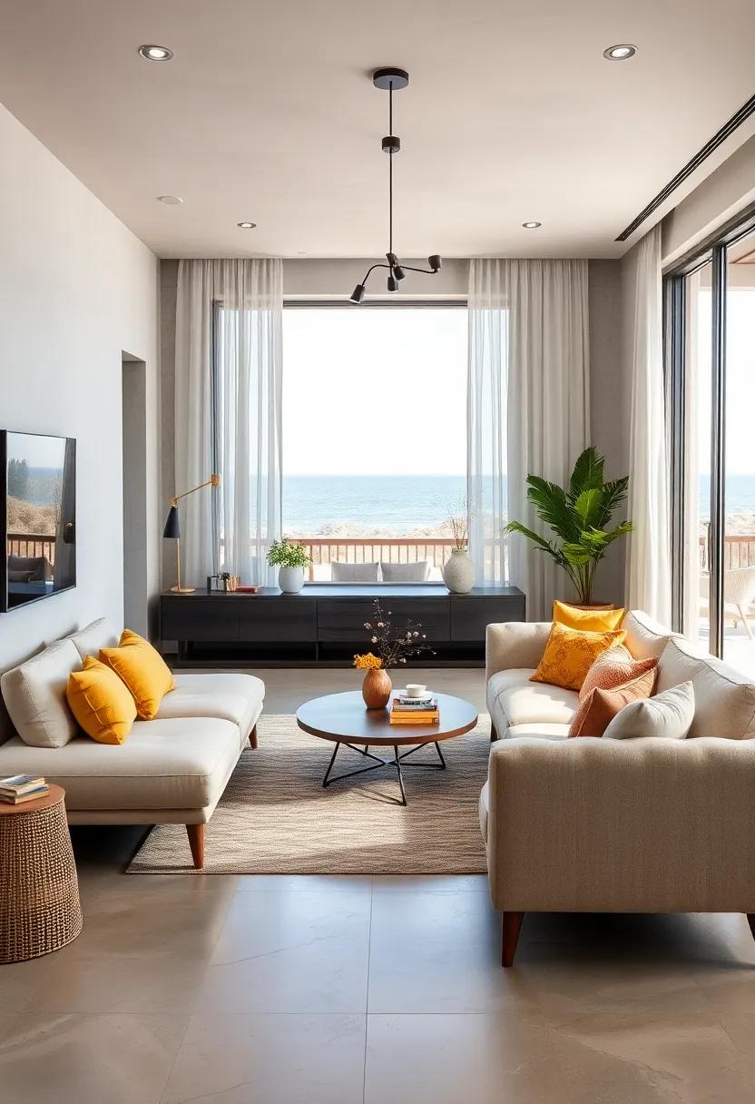 Choose⁣ furniture with ​exposed legs to create a ‌sense⁤ of openness and lightness