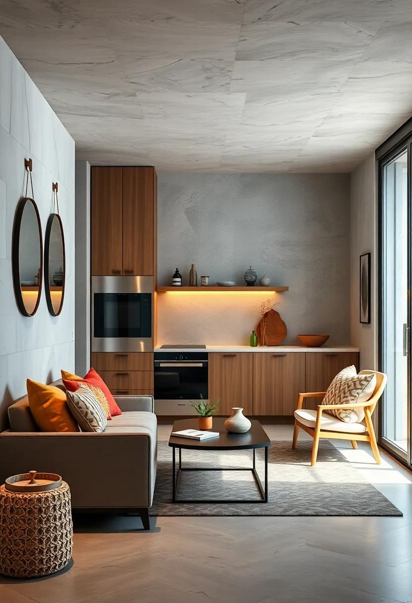 Design compact‍ kitchenettes​ with pull-out pantries and multi-use appliances