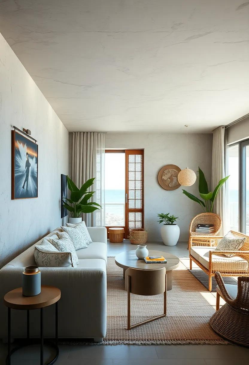 Incorporate woven ‌textures like⁤ rattan and seagrass for natural tactile‍ interest