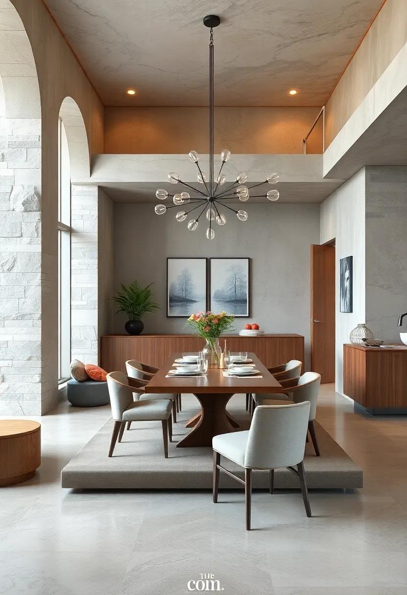 Lofted Dining ‍Platform: Elevate the dining area slightly ‍to visually⁤ separate zones and maximize usable floor space below