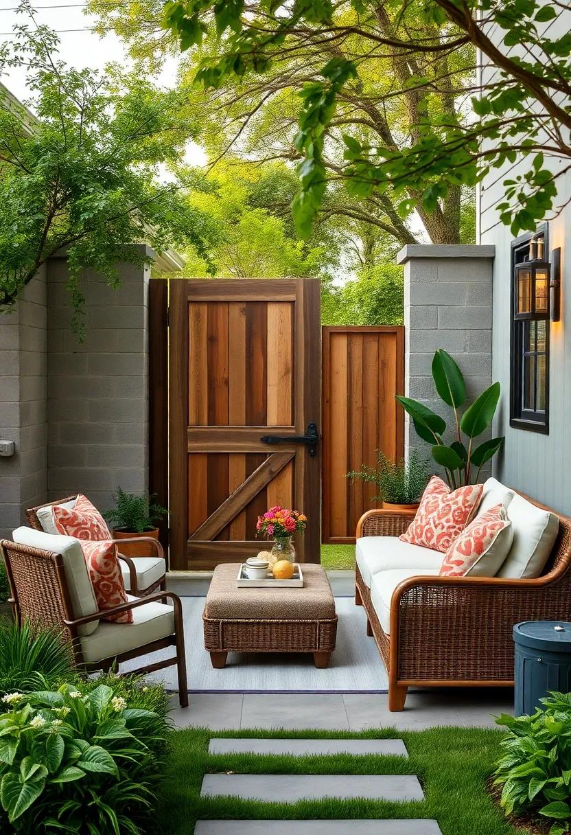 Add a Rustic Gate: Upgrade your ⁢entrance ‌with a statement gate crafted from reclaimed wood or iron
