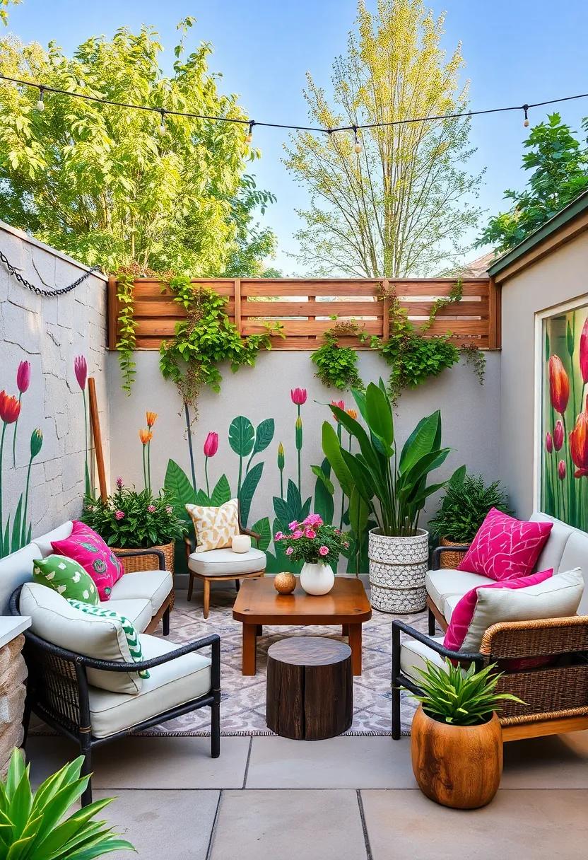 Paint a Mural: Commission or create a subtle mural that complements your outdoor space and ‌surroundings