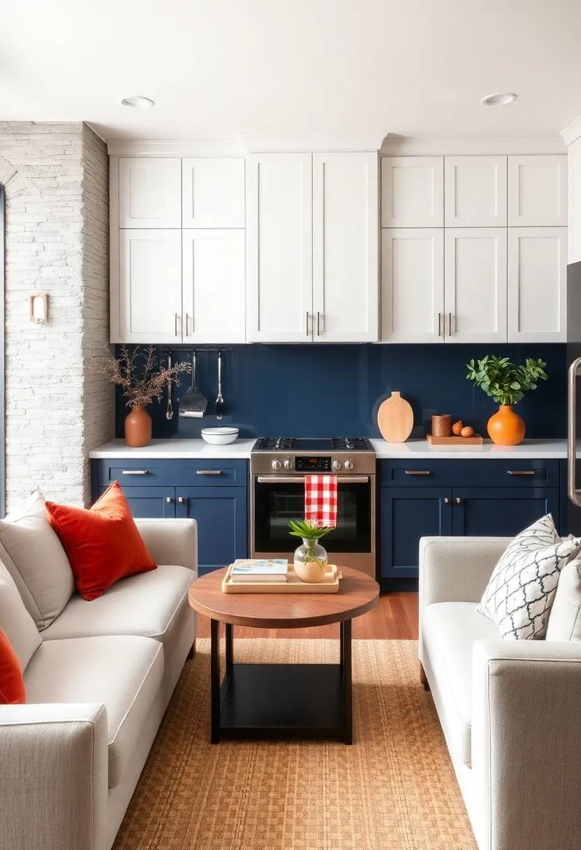 Classic ​contrast: Pair crisp ⁢white ​upper cabinets with deep navy lower cabinets for a ​timeless ‌and clean look