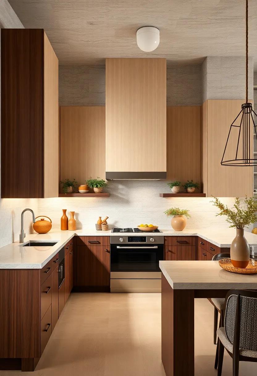 Warm ‍Neutrals: Combine sandy beige uppers with ⁣rich chocolate‌ brown lowers to create ⁤a ​cozy,⁤ inviting ⁢kitchen atmosphere