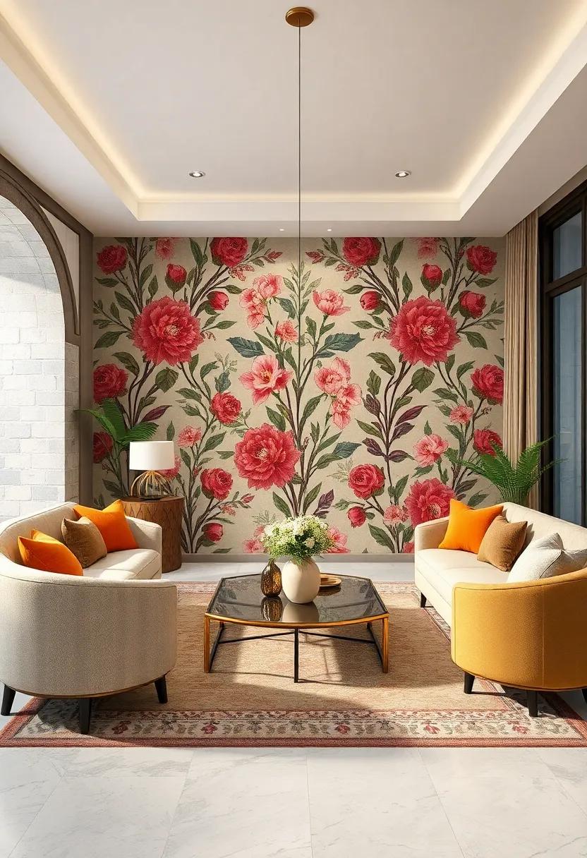 Art⁣ Deco Floral Geometry –⁢ Symmetrical ​arrangements of stylized flowers ‍combined ⁢with geometric lines, reflecting⁣ 1920s ⁤opulence