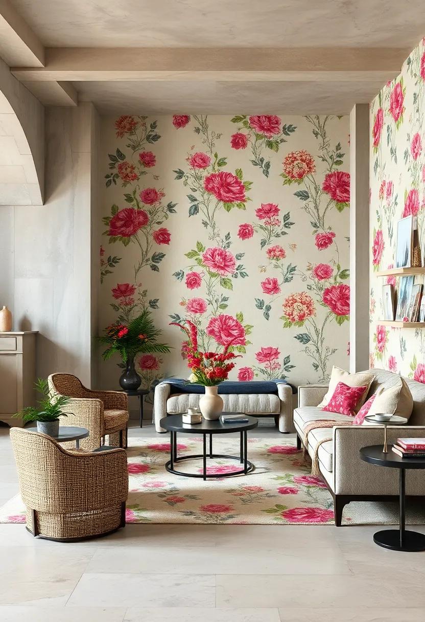 Chintz Floral Prints – Bold, colorful florals on glossy fabrics, popular⁤ in 18th-century upholstery⁢ and‍ now a statement piece in‌ vintage-inspired fashion