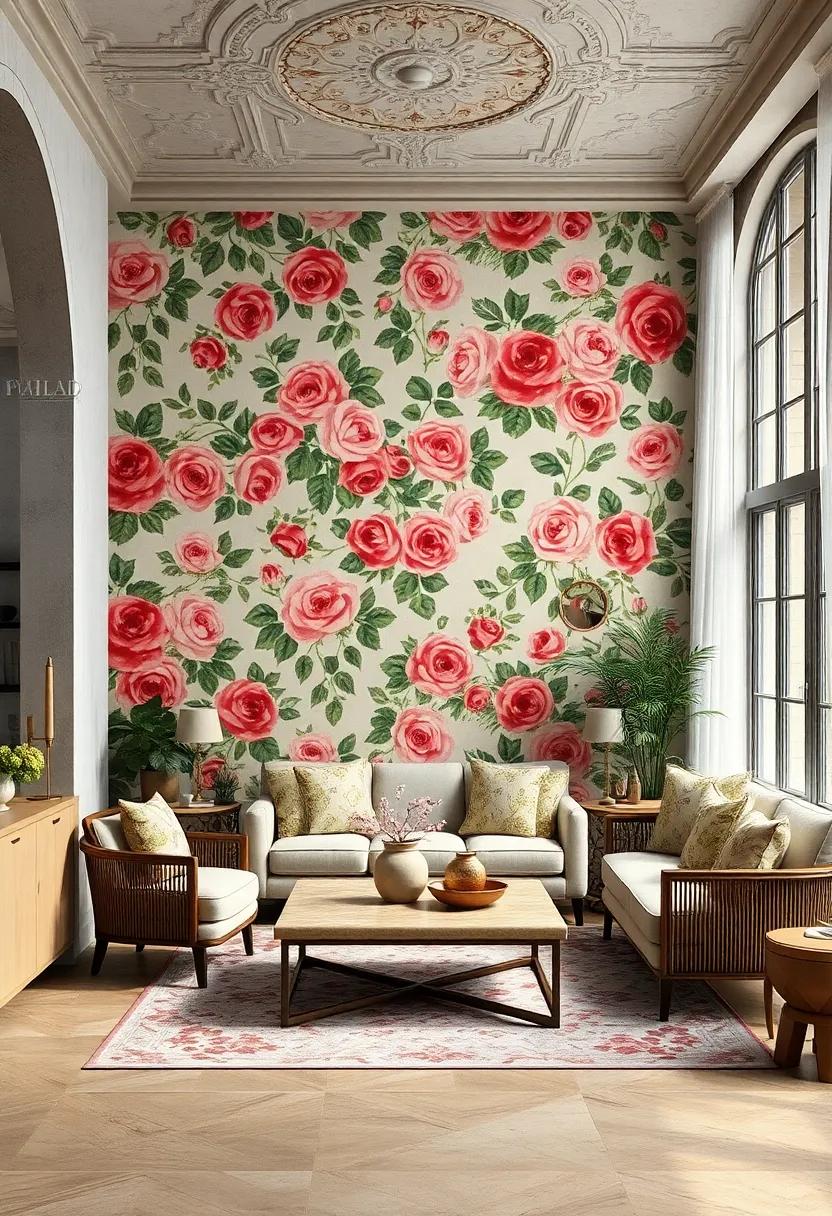English Rose Garden⁢ – Classic and romantic, ​this pattern​ features soft pink‌ and red roses ⁢intertwined with lush green foliage perfect for‍ both fashion‍ and home décor