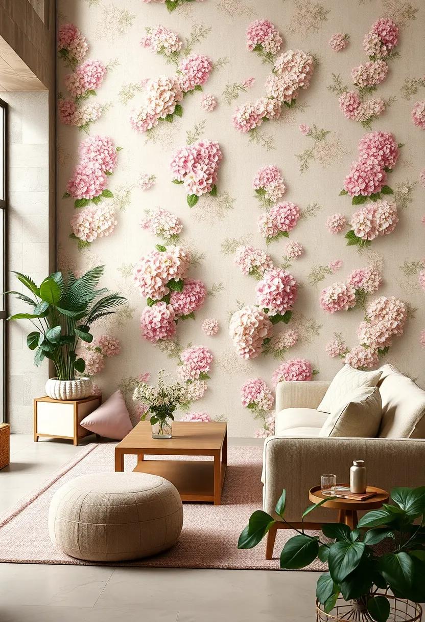 Hortensia Hydrangeas​ – Clusters⁤ of ​lush hydrangea⁣ blooms in pastel hues, lending a soothing and ‍vintage garden feel