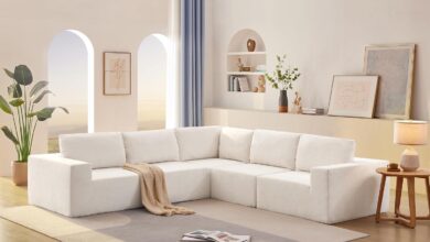 Our Take on the 5-Seater Modular Terry Cloth L-Shaped Sofa
