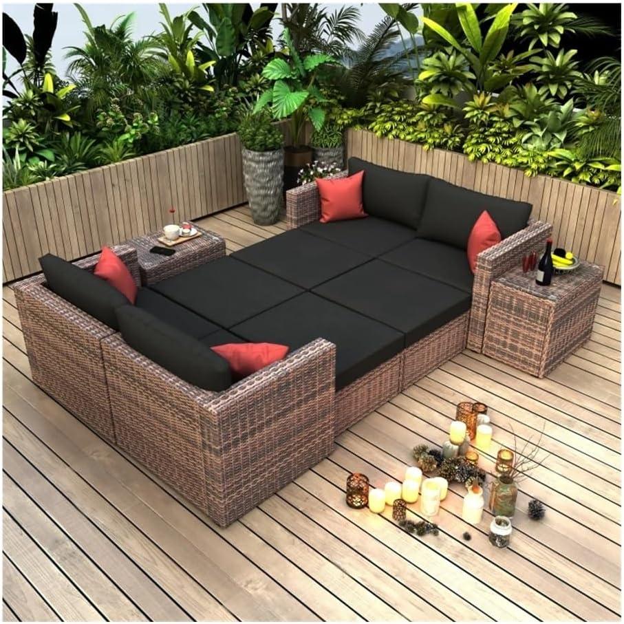 Our Honest Take on the 10-Piece Brown Wicker Outdoor Sofa Set