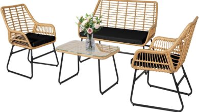 Our Honest Take: Cozy Comfort in This 4-Piece Wicker Bistro Set