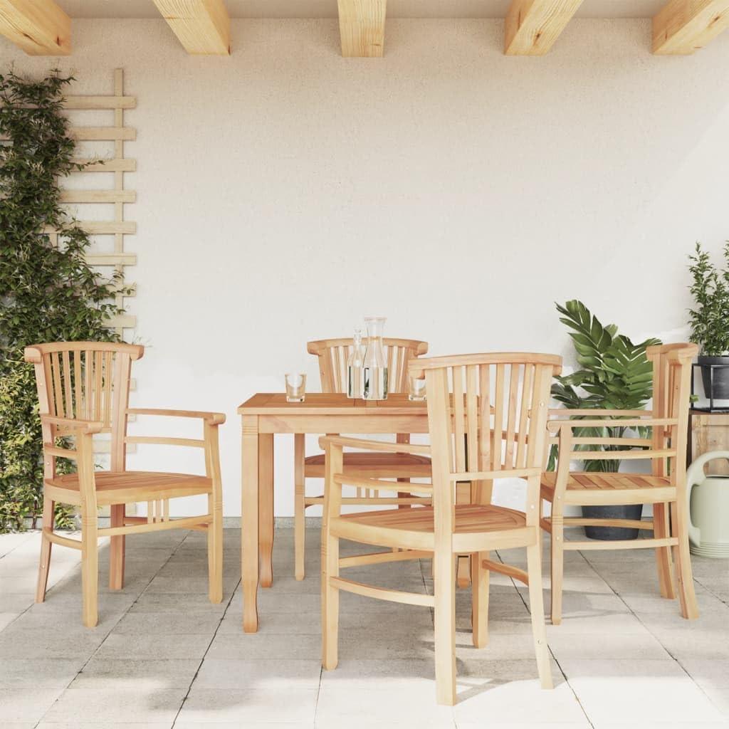 Our Take on the Solid Teak 5-Piece Patio Dining Set