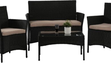 Our Honest Take on the 4-Piece Black Rattan Patio Set