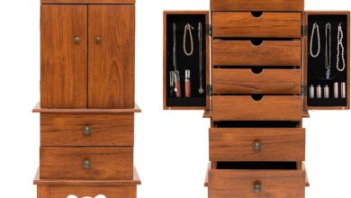 How We Organize Jewelry with GOFLAME’s Stylish Armoire