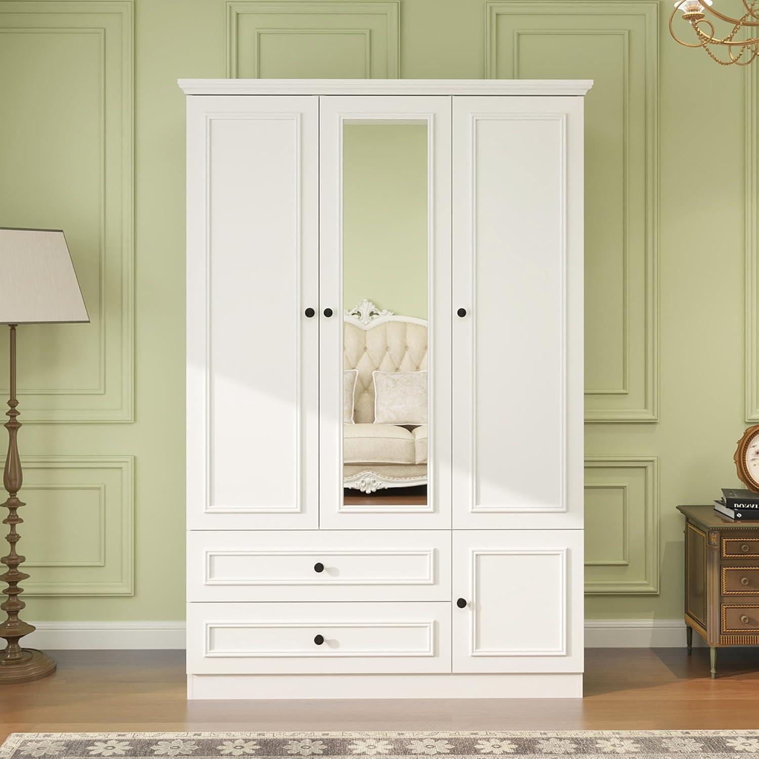 Our Honest Take on the Stylish White Wooden Armoire Wardrobe