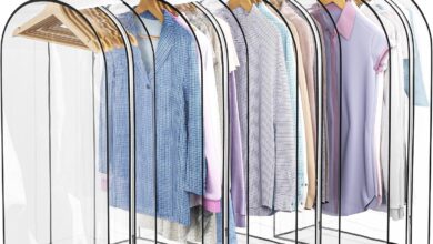 How We Keep Our Closet Neat with Clear Garment Bags