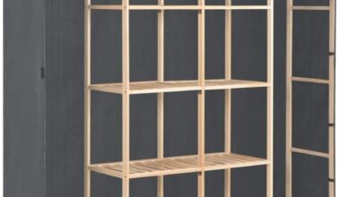 How We Organized Our Space with the Grey Fabric Wardrobe