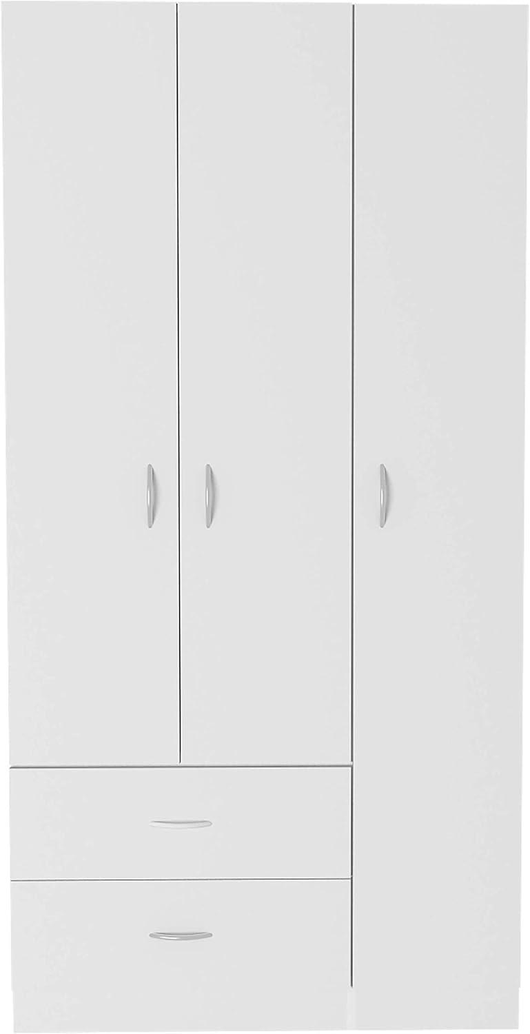 Our Honest Take on the Three Door White Armoire’s Versatile Storage