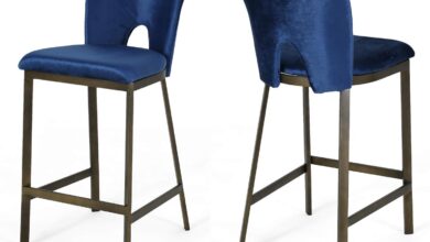 How We Transformed Our Kitchen with Velvet & Brass Barstools