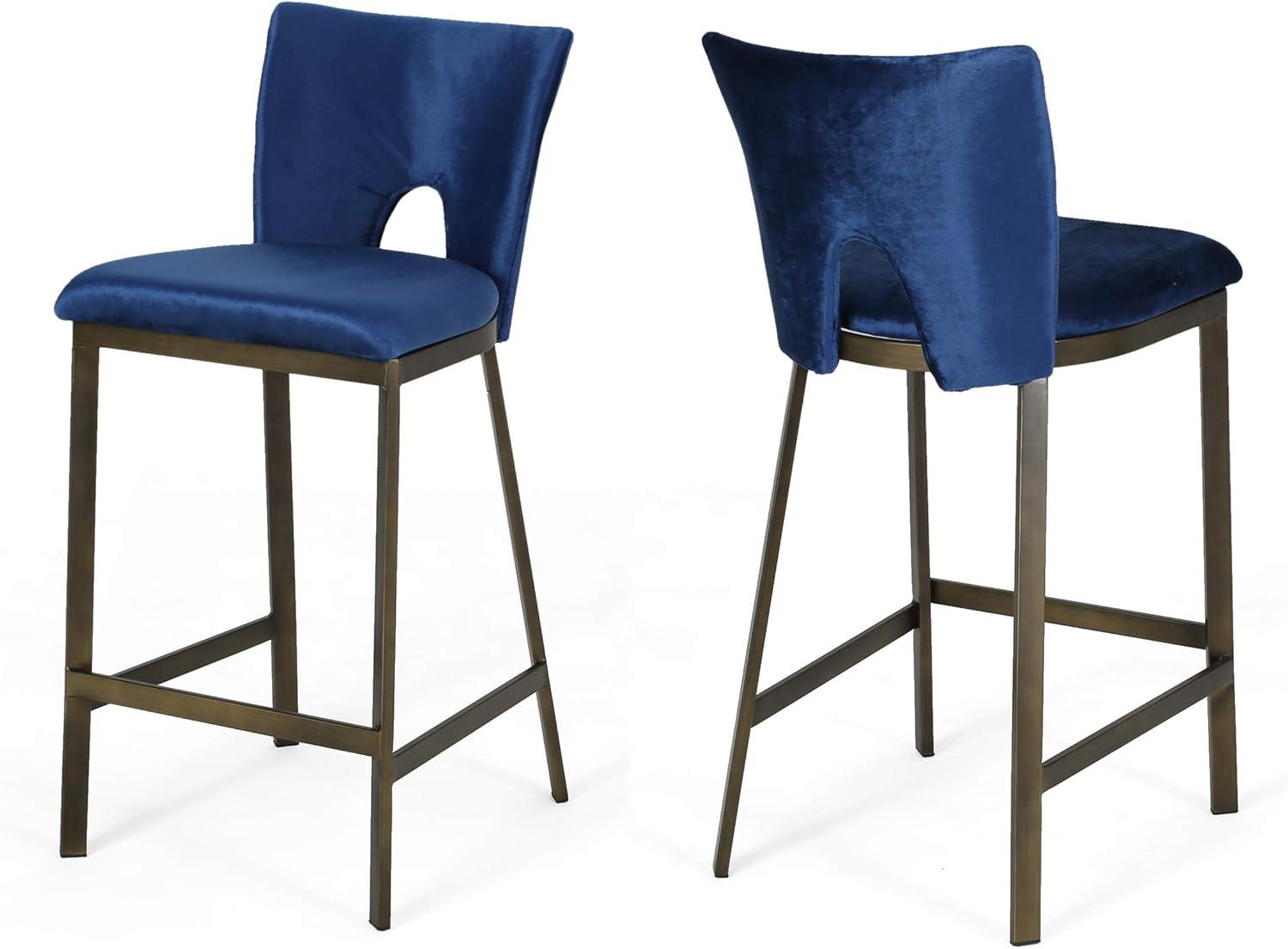 How We Transformed Our Kitchen with Velvet & Brass Barstools