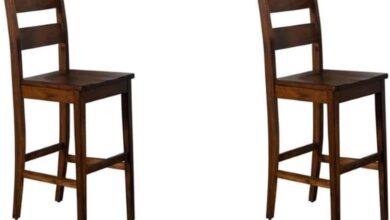 Our Honest Review: Home Square 30″ Mahogany Ladderback Barstools