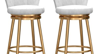 Why We Love These Velvet Swivel Breakfast Bar Stools in Our Home