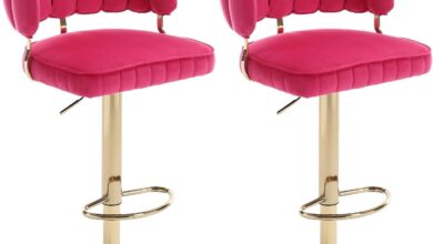 Our Honest Take on Rose Red Adjustable Velvet Swivel Stools