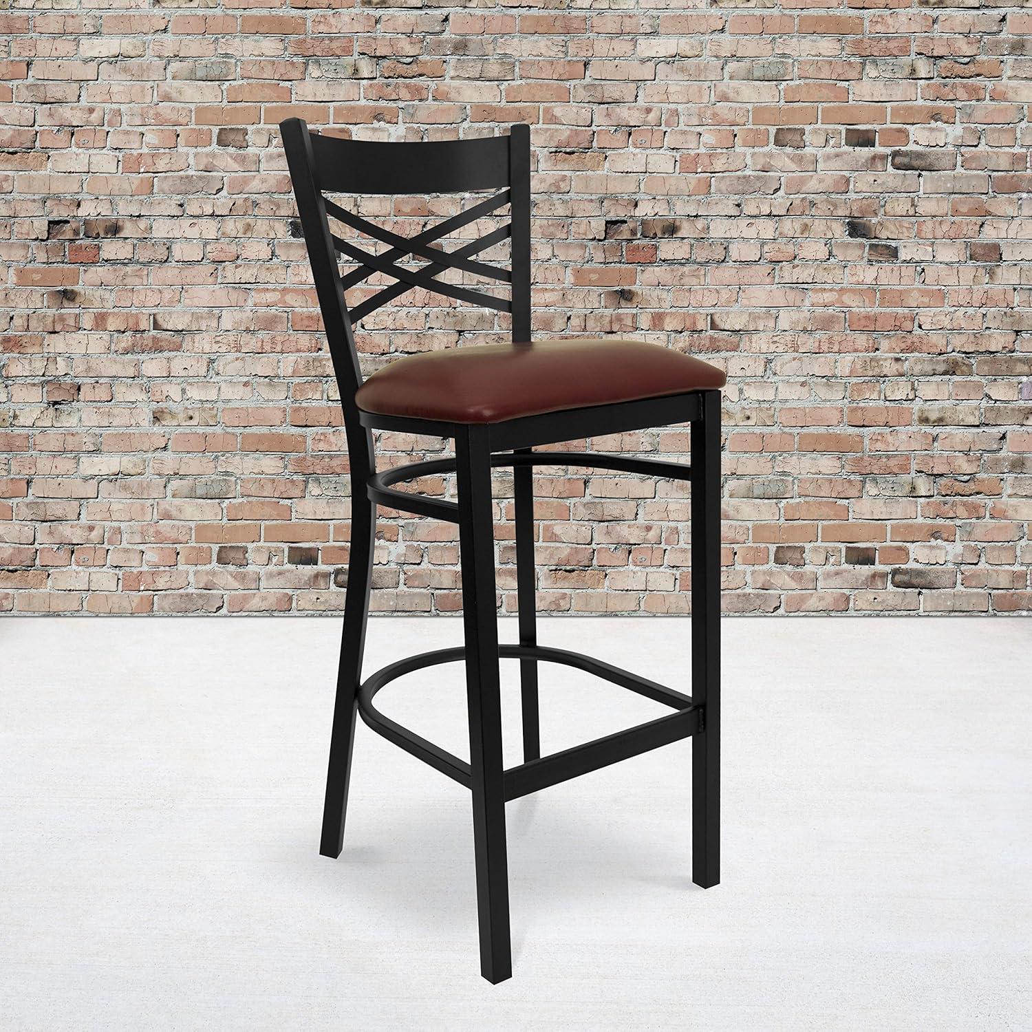 Why We Trust the Black Metal “X” Back Barstool for Any Space