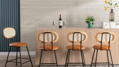Our Take on Rattan Back Faux Leather Counter Stools Review