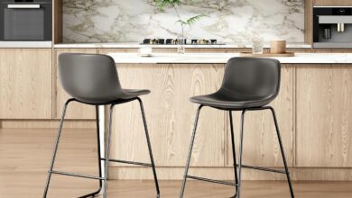 Our Take on These Sleek Industrial Counter Height Bar Stools