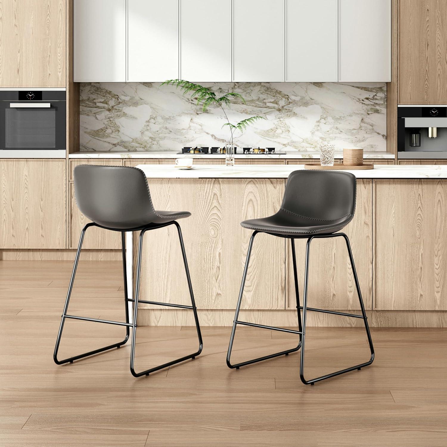 Our Take on These Sleek Industrial Counter Height Bar Stools