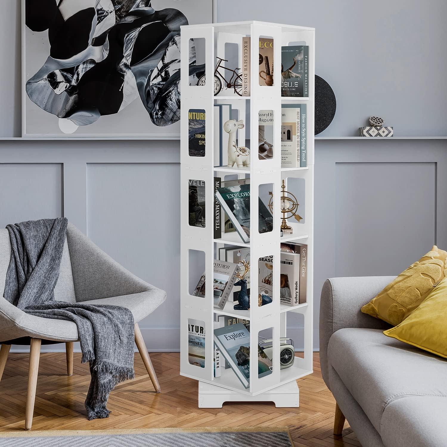 Our Honest Take on the 5-Tier 360° Rotating Bookshelf Review