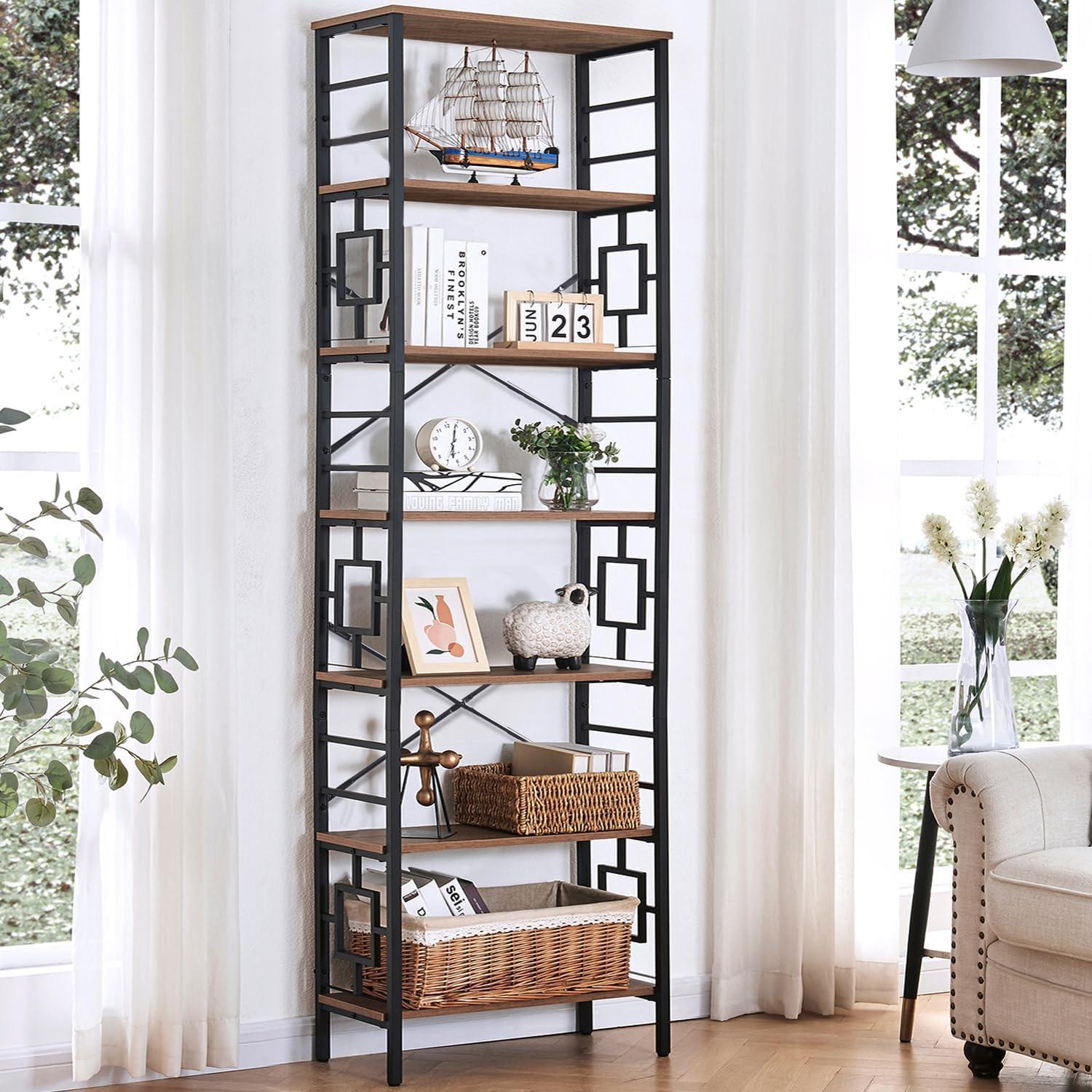 Our Honest Take on the HOMISSUE 7-Tier Industrial Bookshelf