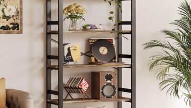 How We Organize with IRONCK’s Sturdy 6-Tier Vintage Shelf