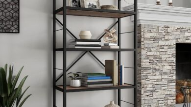 How We Transformed Our Space with Lavish Home’s 5-Tier Shelf