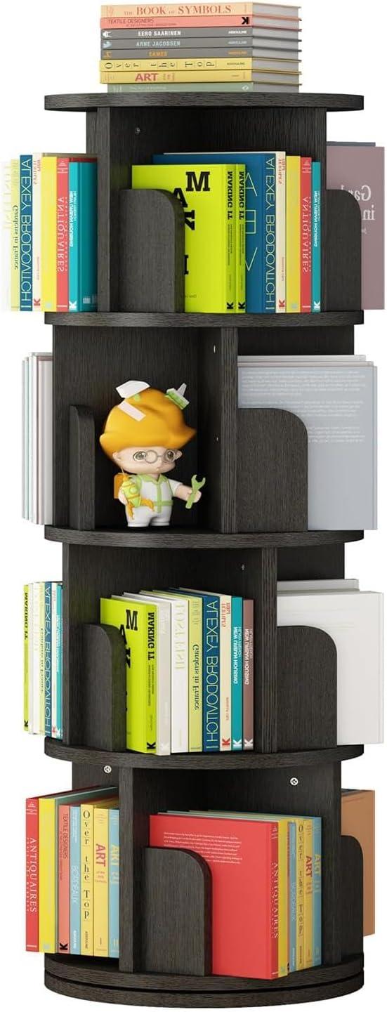 How We Organized Our Space with the Rotating 4-Tier Bookshelf