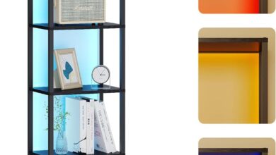 How We Found the Perfect 6-Tier LED Bookshelf for Any Space