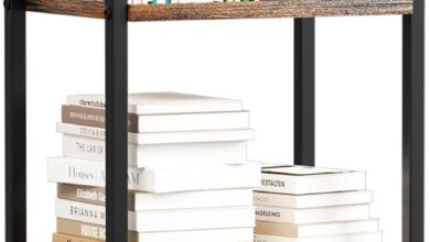 How We Organized Our Space with the GIOTORENT 4-Tier Bookshelf