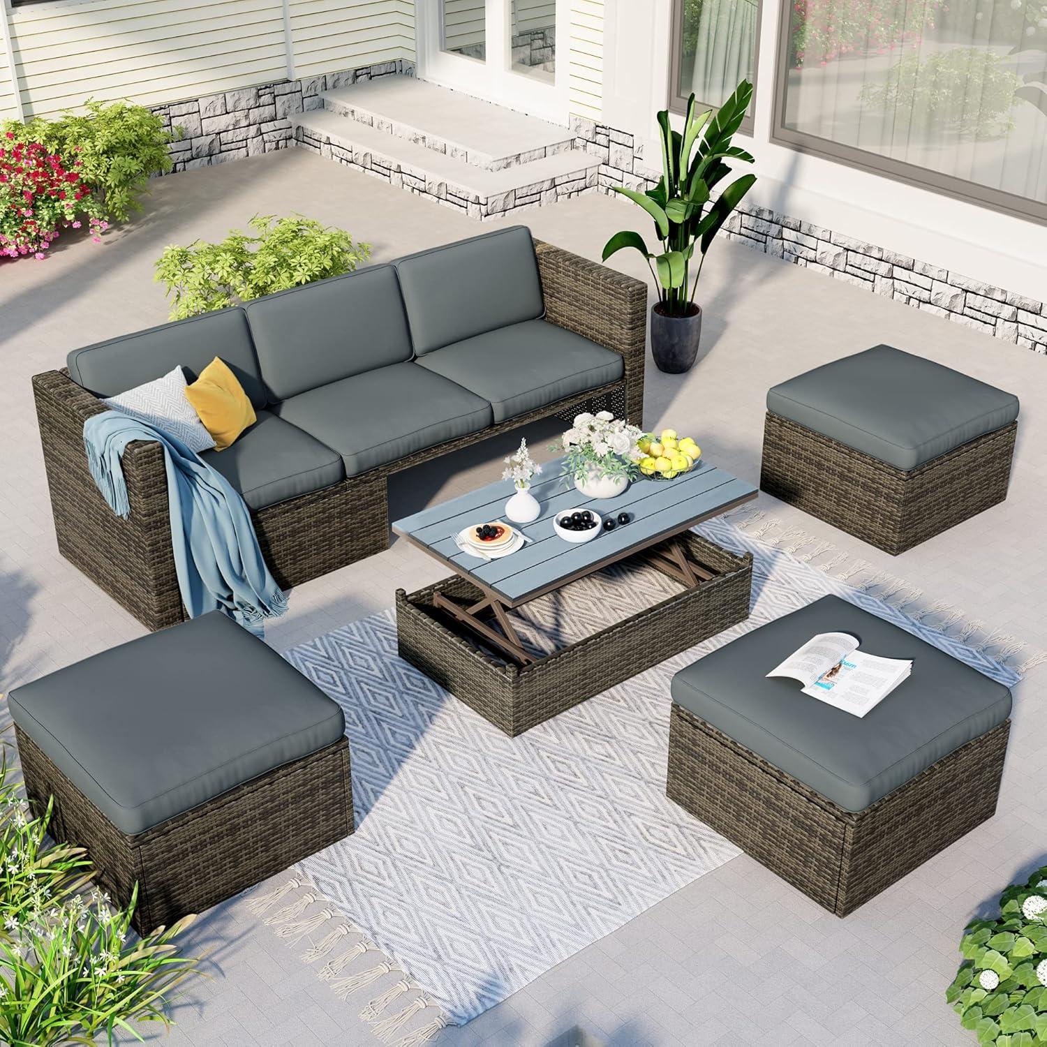 Our Honest Take on the 5-Piece Gray Wicker Patio Set