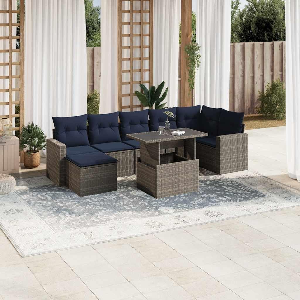 How We Transformed Our Small Patio with This 8-Piece Rattan Set