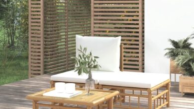 Relaxing Outdoors Together: Our Review of the Tidyard Bamboo Lounge Set