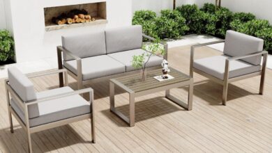 Our Take on the WOAJNQO Aluminum Patio Set: Stylish Comfort Outdoors
