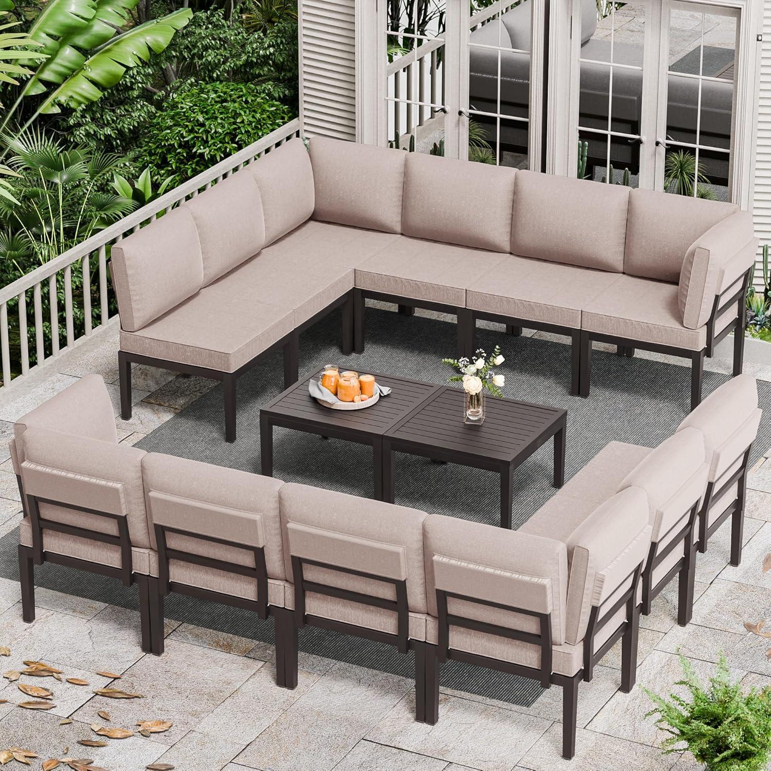 Our Take on the 14-Piece Modular Patio Set: Comfort Meets Style