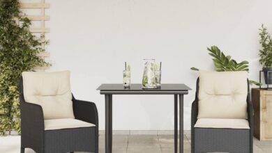 Our Take on vidaXL’s Sleek 3-Piece Patio Set for Cozy Outdoors