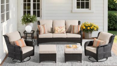 Our Honest Take: Cozy & Sturdy 6-Piece Swivel Patio Set Review