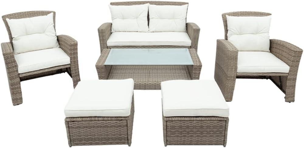 Our Take on the Durable 4-Piece Wicker Patio Set with Ottoman